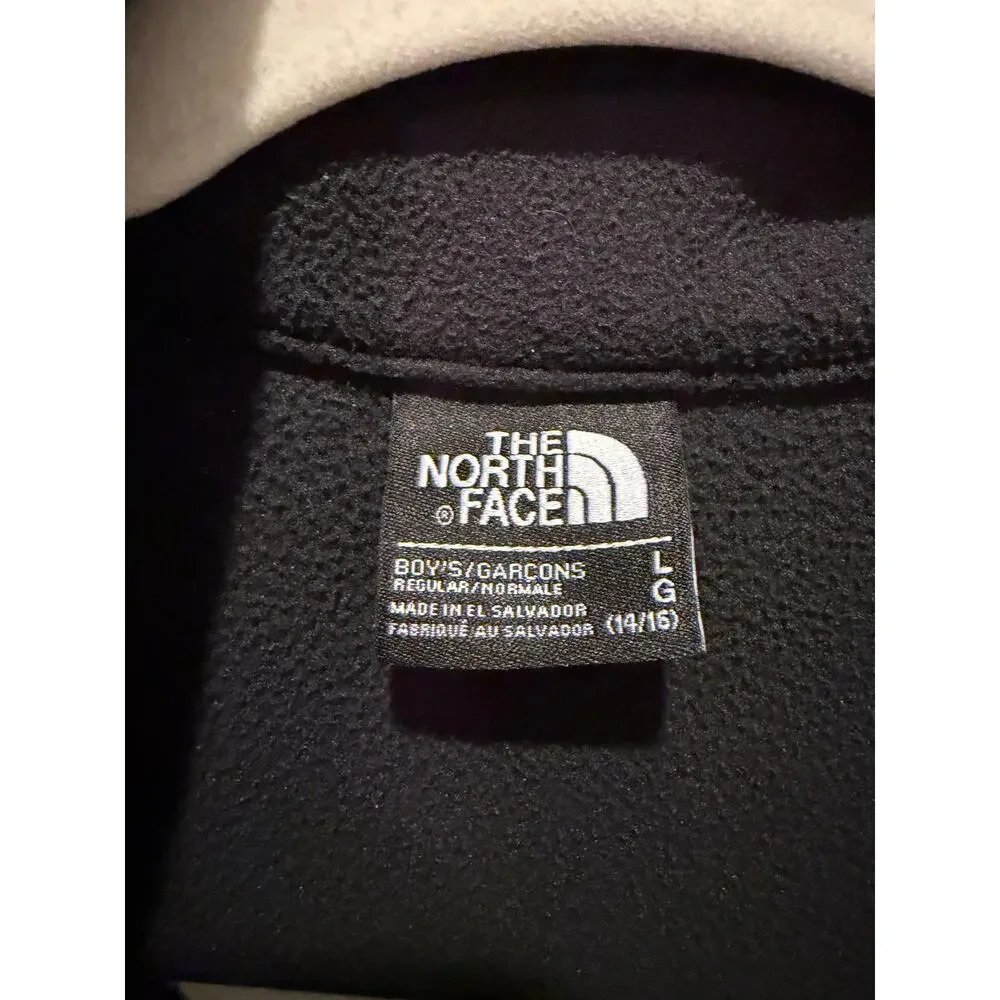 The North Face Glacier 1/4-Zip Fleece -color-blocked new army green and black- L - Picture 2 of 3